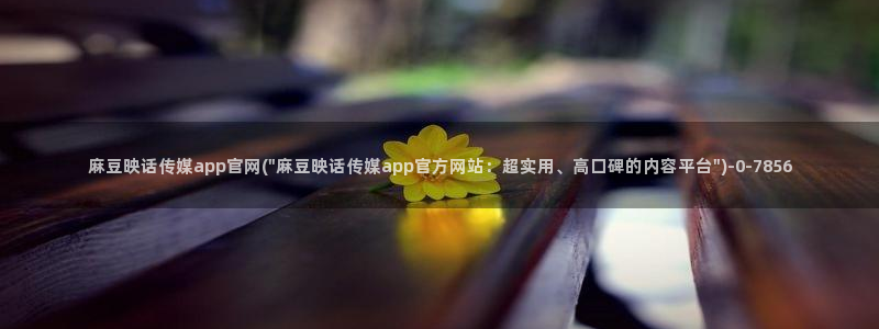 麻豆视频专区：麻豆映话传媒app官网(\
